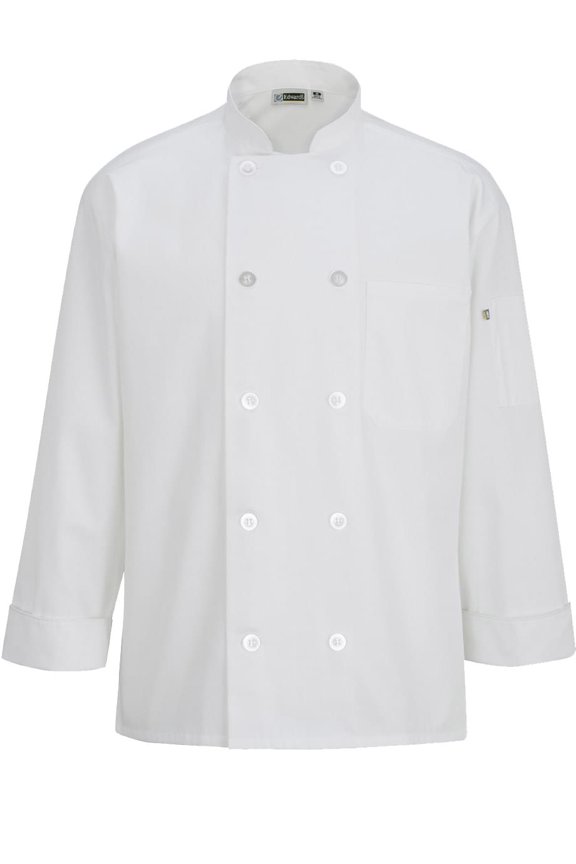 Edwards 10 Button Chef Coat With Mesh