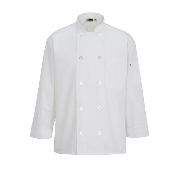 Edwards 10 Button Chef Coat With Mesh