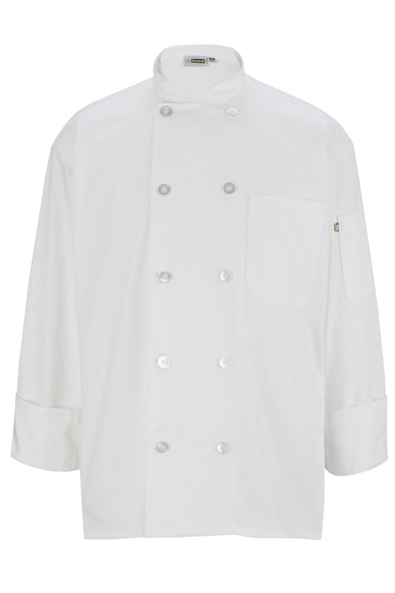 s 10 Button Long Sleeve Chef Coat