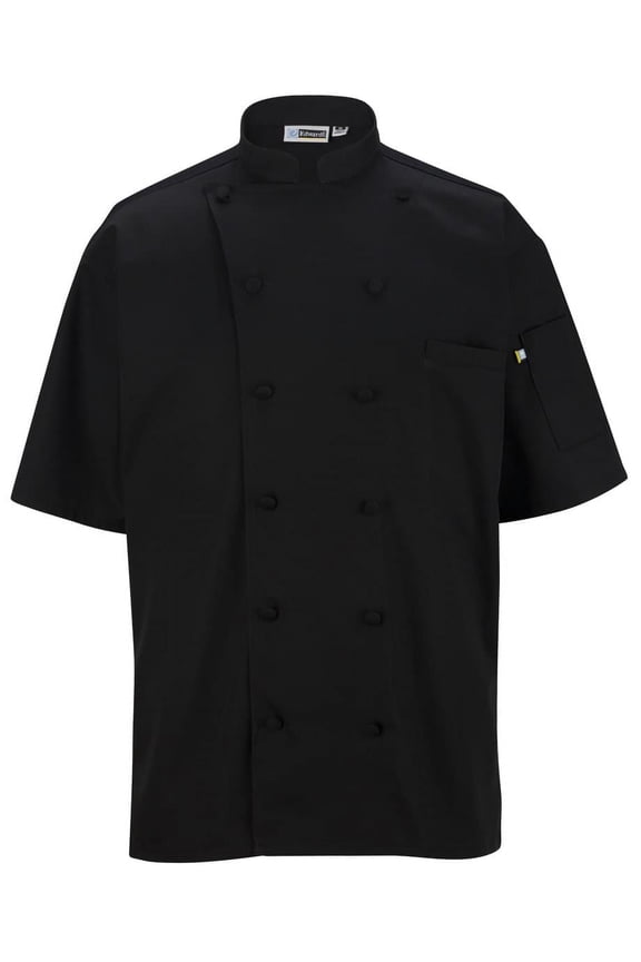 s 12 Button Short Sleeve Chef Coat With Mesh