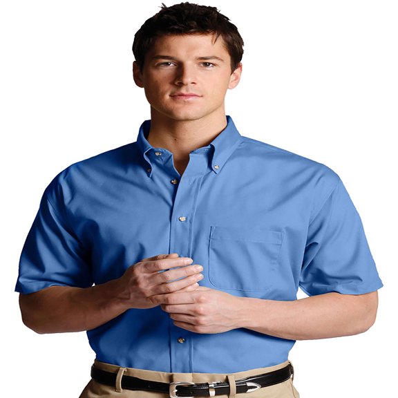 Edwards [1230] Men'S Easy Care Short Sleeve Poplin Shirt