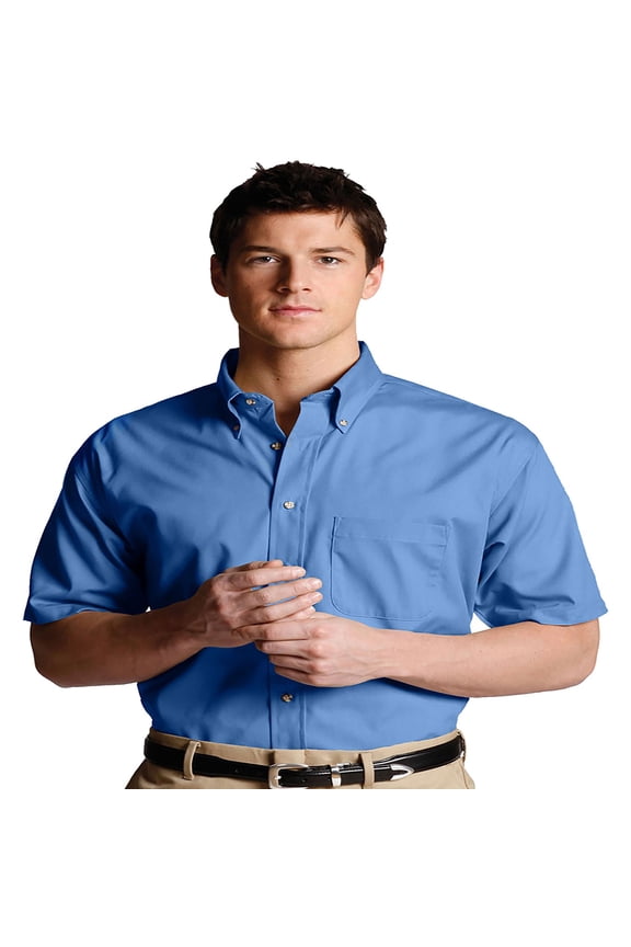 Edwards [1230] Men'S Easy Care Short Sleeve Poplin Shirt