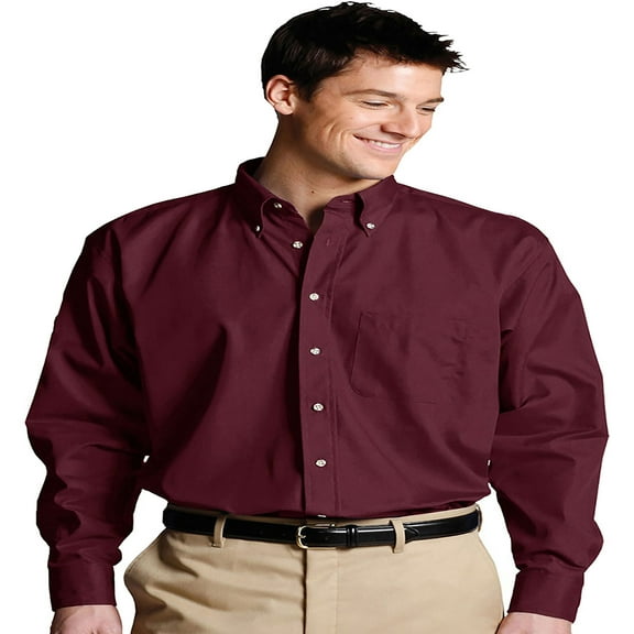 Edwards 1280 Men'S Easy Care Long Sleeve Poplin Shirt