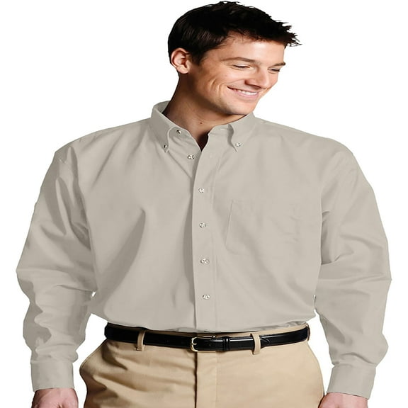 Edwards 1280 Men'S Easy Care Long Sleeve Poplin Shirt