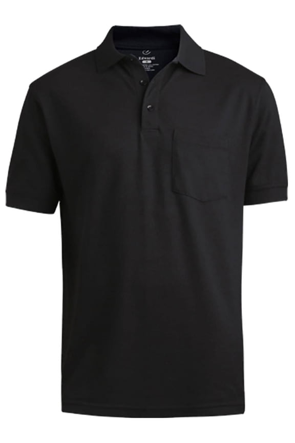 1505 Blended Pique Short Sleeve Polo Shirt With Pocket