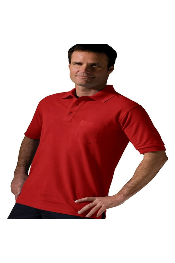 1505 Blended Pique Short Sleeve Polo Shirt With Pocket