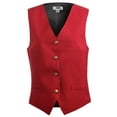 thumbnail image 1 of Edwards 7490 Women’s V-Neck Economy Essential Polyester Vest, 1 of 1
