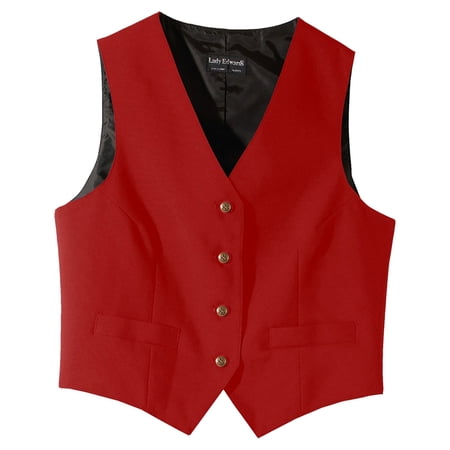 Edwards 7490 Women’s V-Neck Economy Essential Polyester Vest
