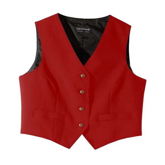 Edwards 7490 Women’s V-Neck Economy Essential Polyester Vest