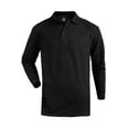 thumbnail image 1 of Edwards Blended Pique Long Sleeve Polo With Pocket, 1 of 1