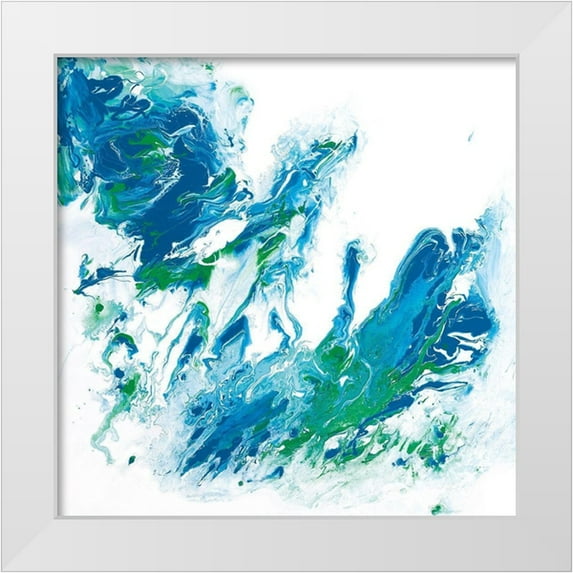 Edwards. Brazen 26x26 White Modern Wood Framed Museum Art Print Titled - Ocean Tricae