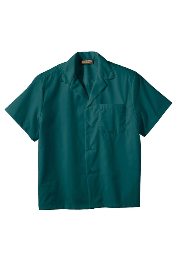 Easy Care Matching Button Poplin Camp Shirt, Style 1029