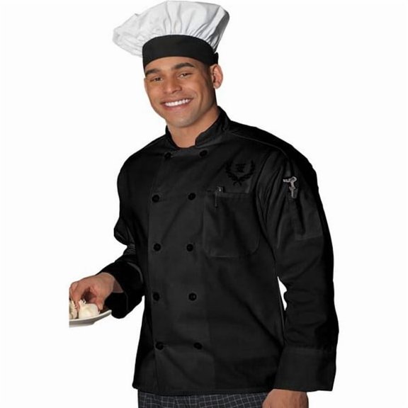 Unisex Full Cut Ten Button Placket Chef Coat 3301