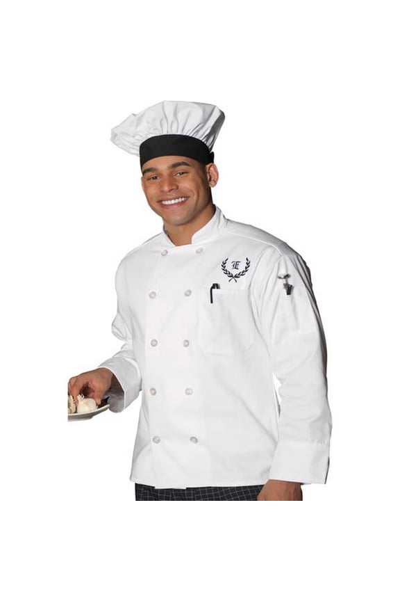 Unisex Full Cut Ten Button Placket Chef Coat 3301