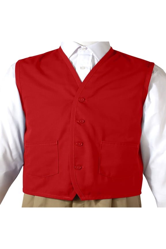 Garment Button Down Front Pockets Apron Vest, Style 4106