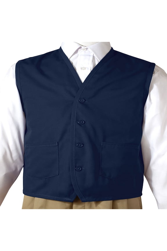 Garment Button Down Front Pockets Apron Vest, Style 4106