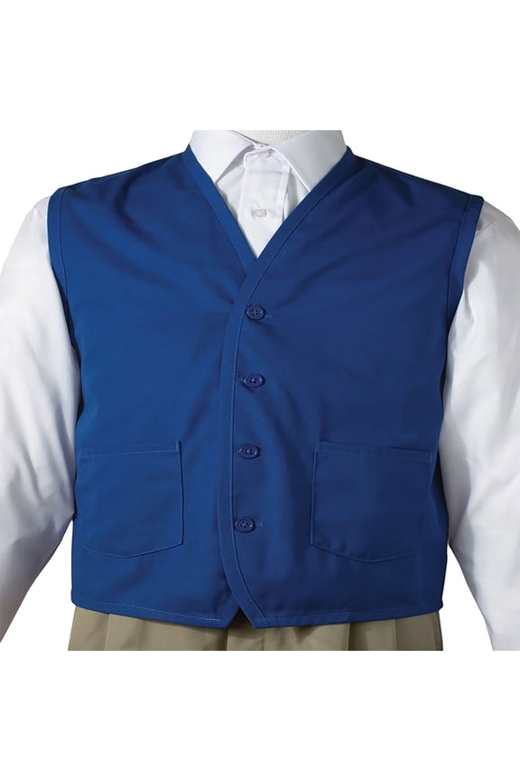 Garment Button Down Front Pockets Apron Vest, Style 4106