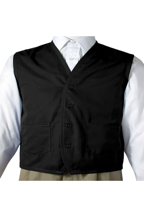 Garment Button Down Front Pockets Apron Vest, Style 4106