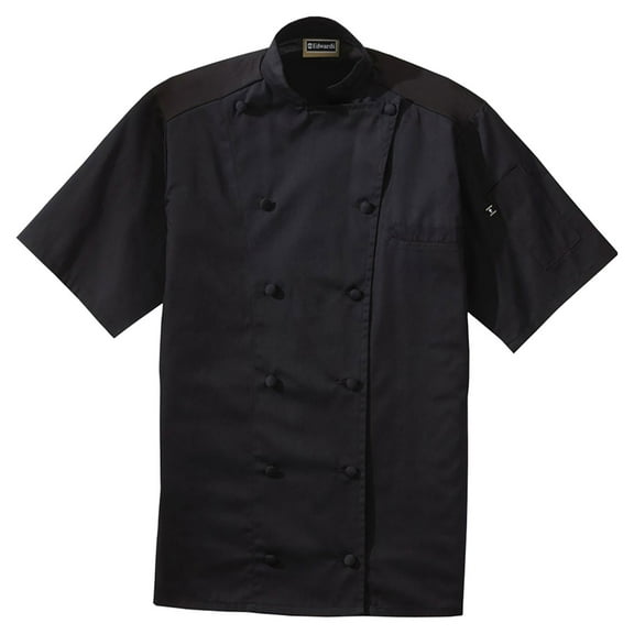 Edwards Garment Classic Short Sleeves Chef Coat with Back Mesh, Style 3331