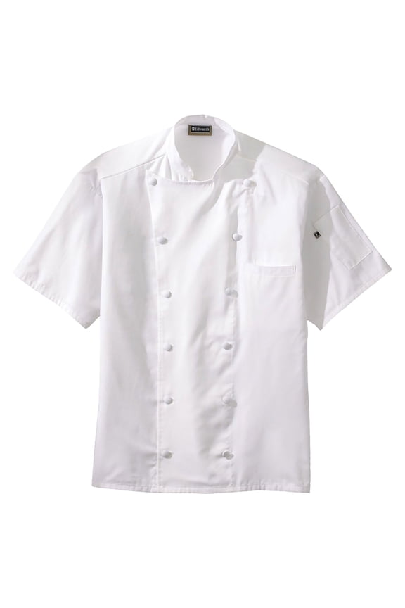 Garment Classic Short Sleeves Chef Coat with Back Mesh, Style 3331