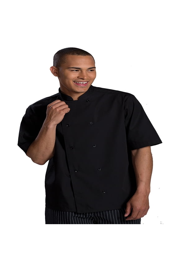 Garment Double Breasted Short Sleeve Server Shirt, Style 1350