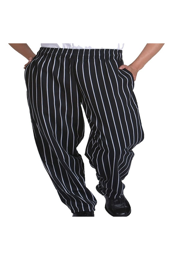 Garment Elastic Waist Baggy Chef Pant, Style 2000