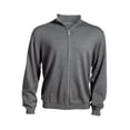 thumbnail image 1 of Edwards Garment Full-Zip Fine Gauge Sweater, Smoke Heather, Medium Men's, 1 of 2