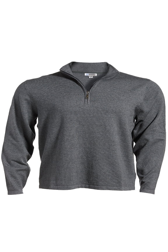 Garment Long Sleeve 1/4 Zip Fine Gauge Sweater, Style 4072