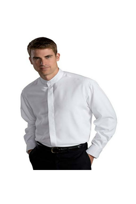 Garment Men's Big And Tall Banded Collar Shirt, Style 1392
