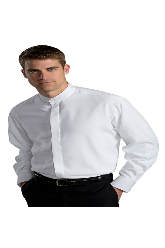 Garment Men's Big And Tall Banded Collar Shirt, Style 1392