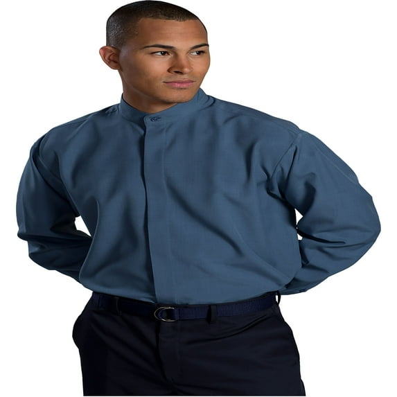Edwards Garment Men's Big And Tall Banded Collar Shirt, Style 1392