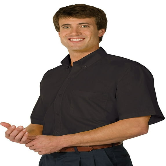 Edwards Garment Men's Big And Tall Wrinkle Resistant Poplin Shirt, Style 1245