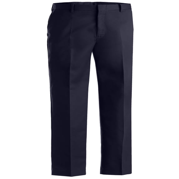 Edwards Garment Men's Business Casual Flat Front Brass Zipper Pant, Style 2510