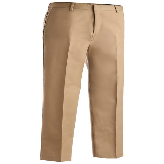 Edwards Garment Men's Business Casual Flat Front Brass Zipper Pant, Style 2510