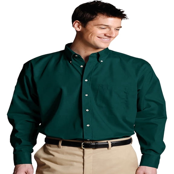 Edwards Garment Men's Long Sleeve Button Down Poplin Shirt, Style 1280