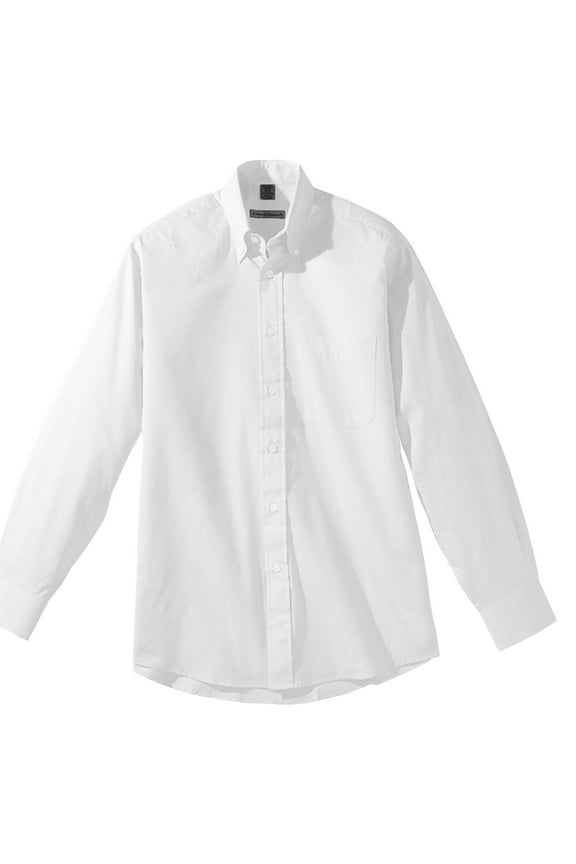 Garment Men's Long Sleeve Pinpoint Oxford Shirt, Style 1975