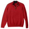 thumbnail image 1 of Edwards Garment Men's Quarter-Zip Cotton Blend Sweater, Style 712, 1 of 1