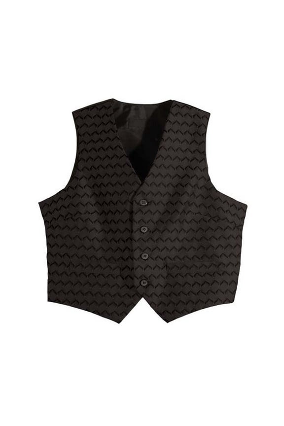 4391 Men's Swirl Brocade V-Neck Two Pockets Vest