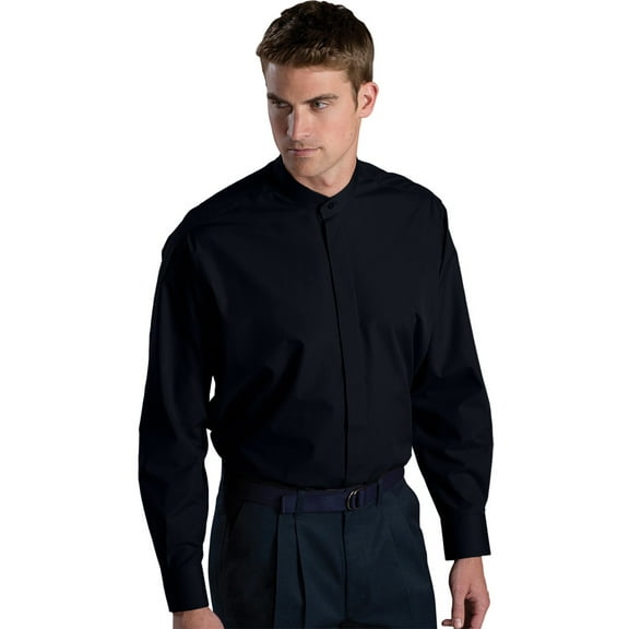Edwards Garment Mens Banded Collar Shirt - 1396
