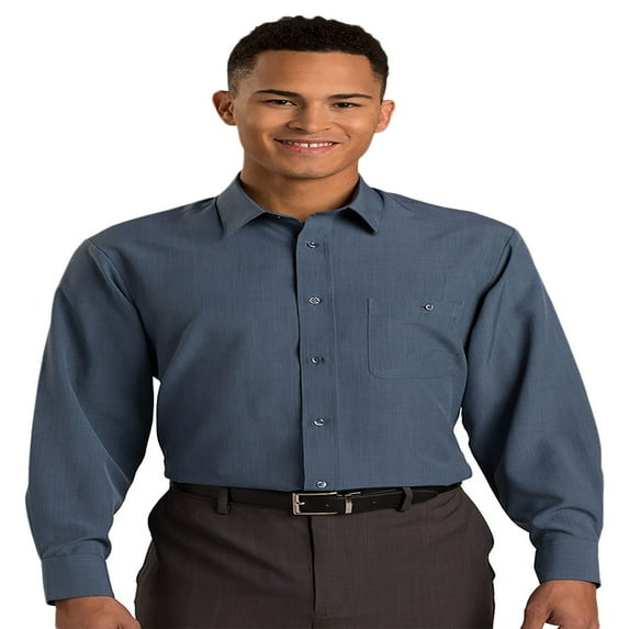 Edwards 1292 Men's Batiste Dress Shirt, 3XL, RIVIERA BLUE