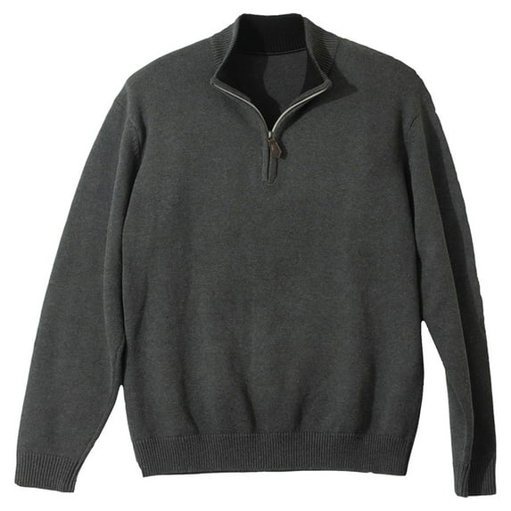 Edwards Garment Quarter-Zip Cotton Blend Sweater, Style 712