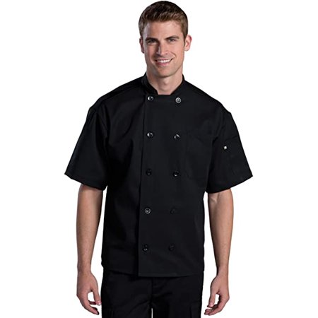 Edwards Garment Ten Button Thermometer Pocket Chef Coat, Style 3333