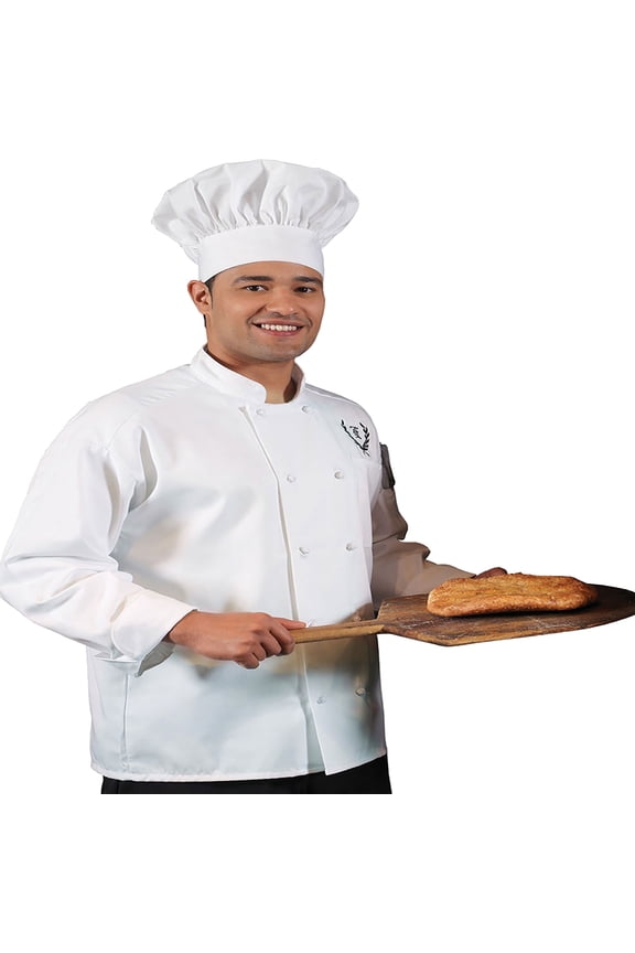 Garment Thermometer Pocket Long Sleeve Chef Coat, Style 3302