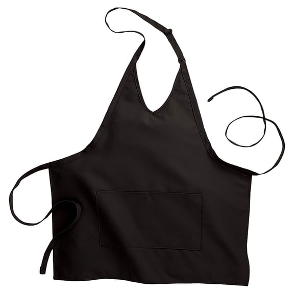 Edwards Garment V-Neck Patch Pocket Bib Apron, Style 9009