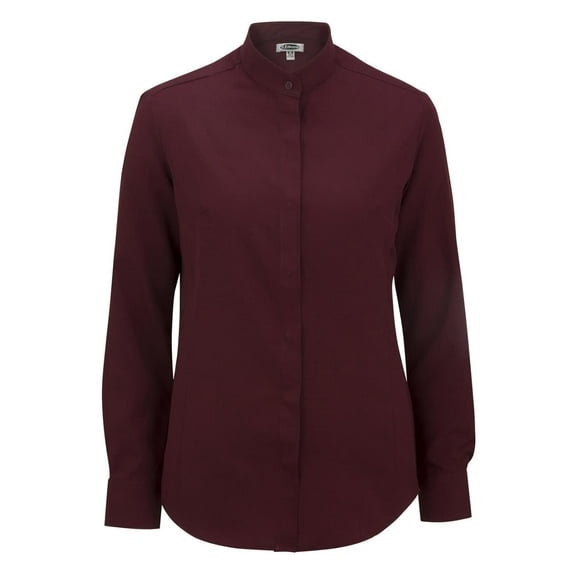 Edwards Garment Women's Banded Collar Long Sleeve Blouse, Style 5392