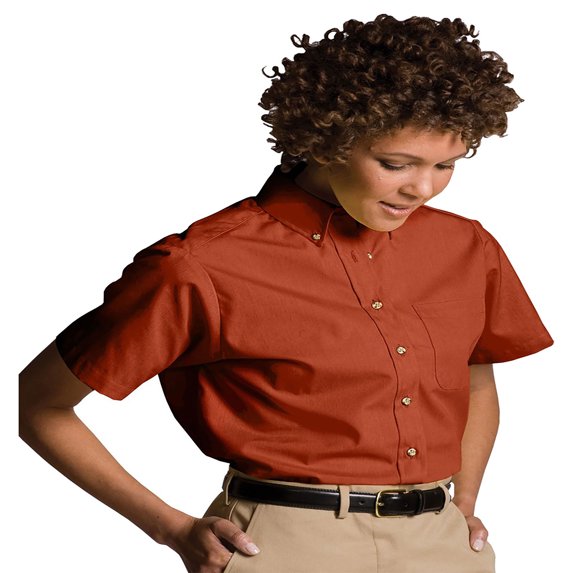 Edwards Garment Women's Button Down Collar Poplin Shirt, Style 5230