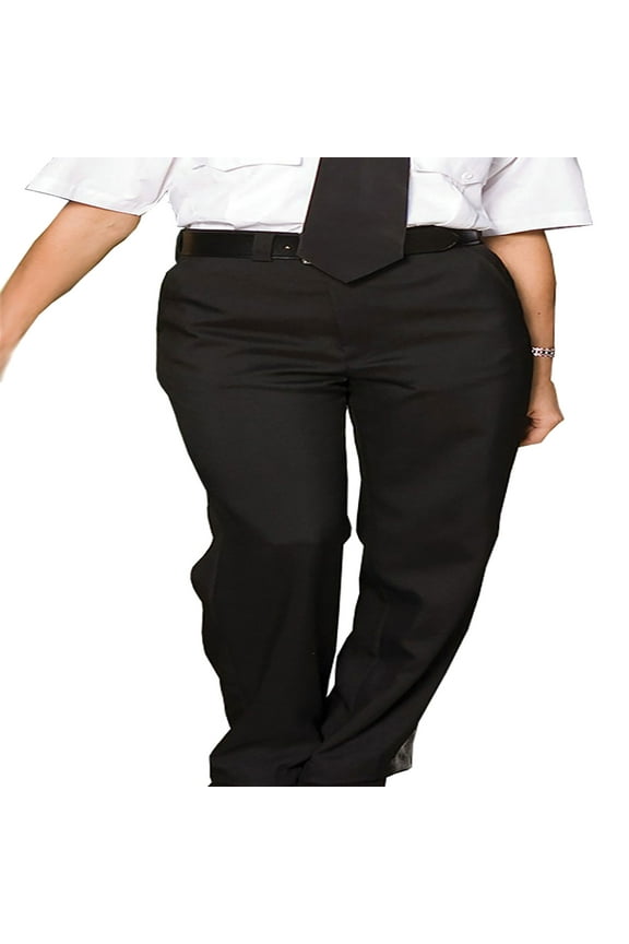 Garment Women's Classic Fit Flat Front Security Pant, Style 8591