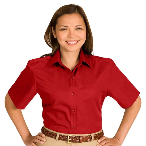 Edwards Garment Women's Cotton Plus Twill Short Sleeve Shirt, Style 5740