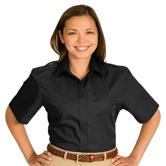 Edwards Garment Women's Cotton Plus Twill Short Sleeve Shirt, Style 5740