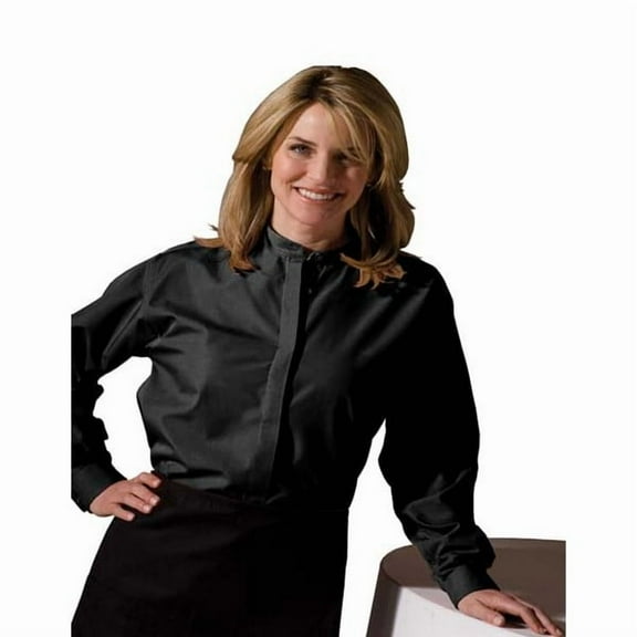 Women's Banded Collar Long Sleeve Blouse 5396